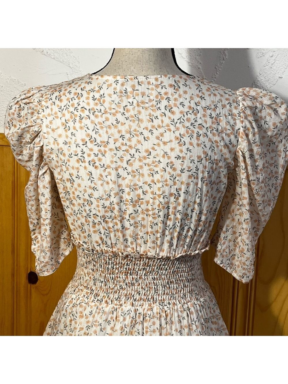 Cleobella Sadie Floral Plunge Mini Dress Sz-XS - Picture 6 of 10